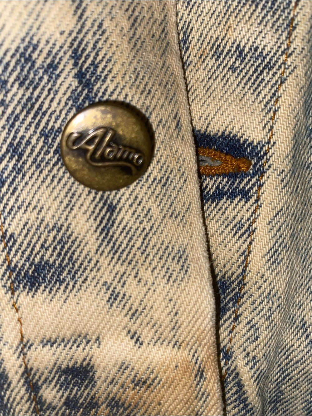 Barbie in Beverly Hills Denim Jacket buttons read ALAMO no tag fits XL - Picture 8 of 12